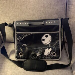 Black and Gray The Nightmare Before Christmas Jack Skellington Crossover bag.
